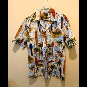 Aloha Republic MENS L Hawaiian Casual Shirt 100% Cotton